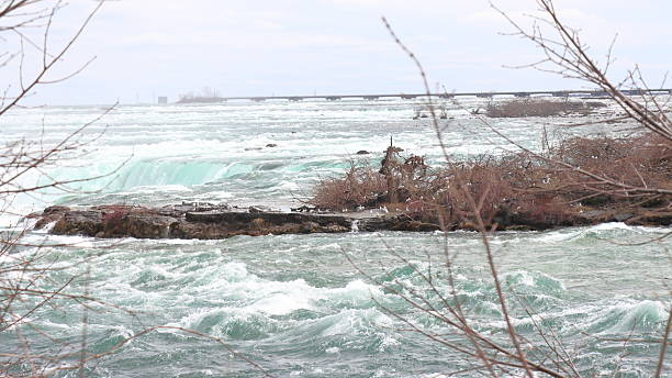 istock Small Island on the Niagara River above Horseshoe Falls 2231670161