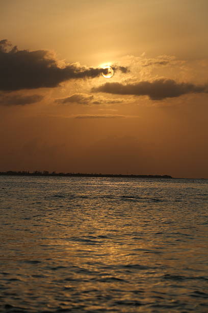 istock Beautiful Sunset with Mesmerizing Ocean Beach 2231677889