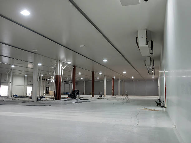 istock Inside a spacious, modern warehouse with bright lighting and a minimalist design 2231681551