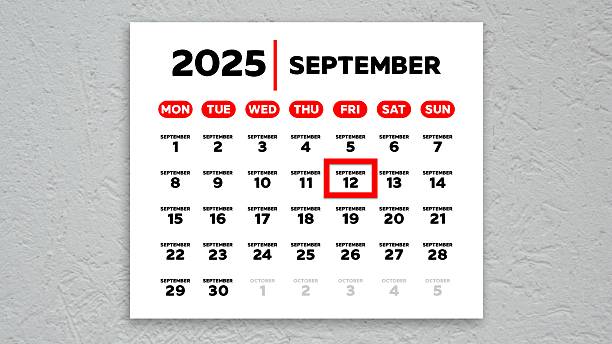 istock The date September 12th marked with a red cursor on the wall calendar 2025 2231702917