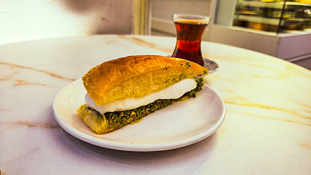 istock Traditional Baklava with Ice Cream and Turkish Tea 2231707916