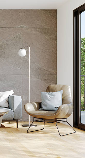 istock Large luxury modern bright interiors Living room mockup illustration 3D rendering image 2231708289