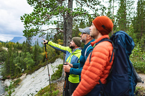 istock Three friends trekking in Mountain 2231709231
