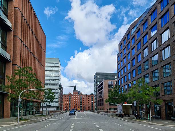 Old and new architecture in Hamburg, Europe