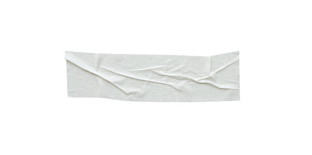 istock White adhesive paper tape isolated on white background 2231725505