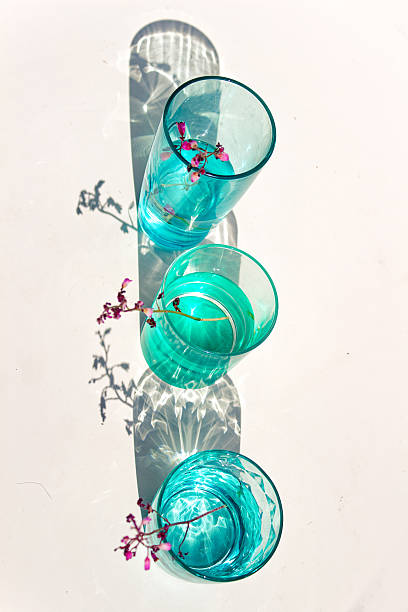 istock Set of crystal shot glasses with clear liquid 2231726416