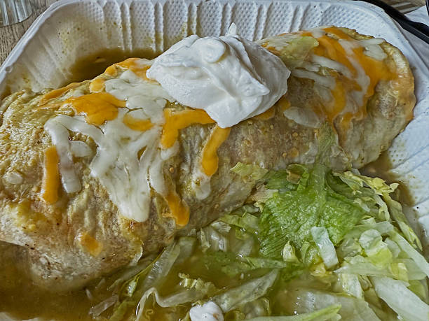 istock Large, Wet, Ground Beef Burrito 2231726624