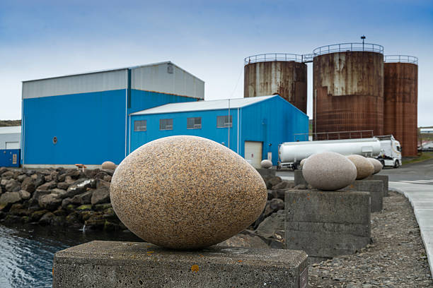 A pile of rock boulders at a quarry