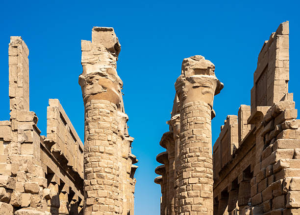Luxor, Egypt - july 27.2025. Ancient ruins of Karnak Temple in Luxor, Egypt, revealing millennia of rich history and architectural marvel