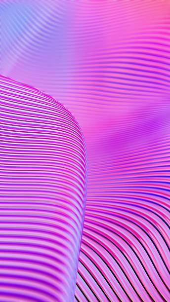 istock Abstract Wavy Lines in Pink and Purple 2231751804