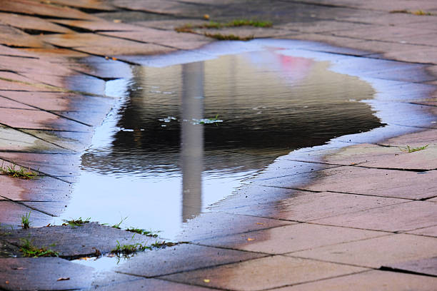 istock reflect on water and wet floor 2231760410