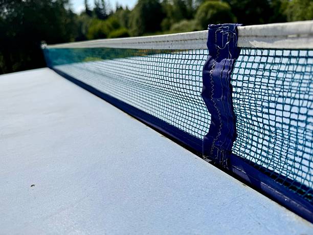 istock Outdoor ping pong table with net 2231763609