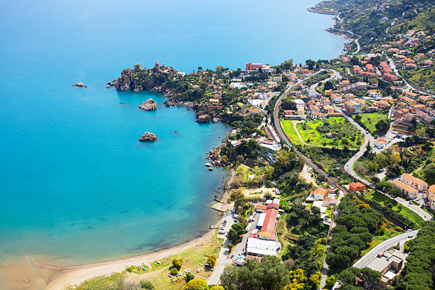 istock Cefalu city centre aerial panoramic view in Sicily 2231770213