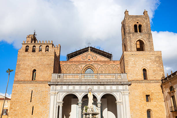 Monreale Cathedral or Duomo di Monreale in Palermo. Palermo is the capital of Sicily island, Italy.