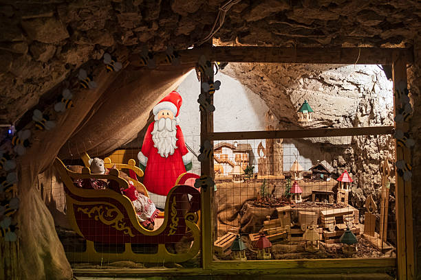 Christmas market set under the arcades and in the old stone houses of Rango, one of the most characteristic villages in Trentino, northern Italy