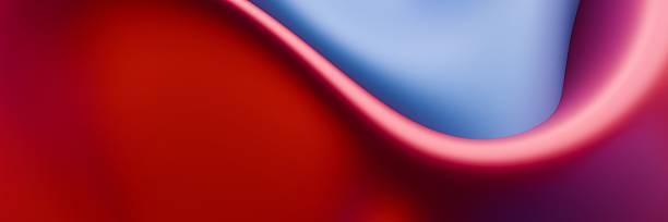 istock Abstract Metallic Red And Blue Gradient Curves For Minimalist Modern Digital Backgrounds 2231775963