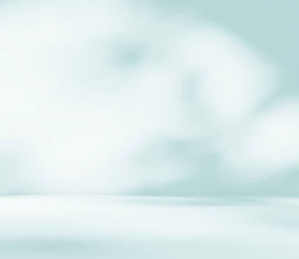 istock Empty turquoise blue green room studio with shadow of leaves for product presentation. 2231783689