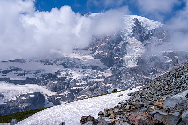 istock Snow-Capped Mount Rainier with Evergreen Forest, Pacific Northwest, USA 2231792259