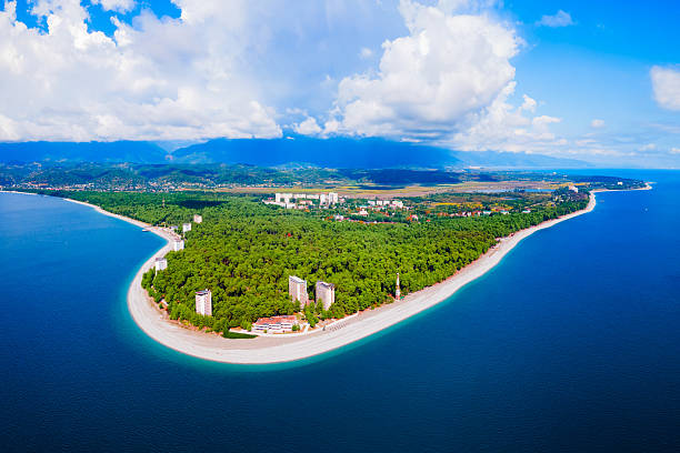 istock Pitsunda beach aerial panoramic view, Abkhazia 2231794856