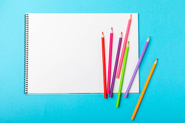 istock Colored pencils on a bright colored background. Equipment for coloring. Stationery for creativity.Back to school. Flatlay. Children's Creativity and Education. Rainbow.Space for text. Copy space. 2231796571