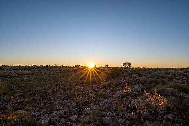 istock The sun setting over the arid plains in the Northern Territory 2231797457