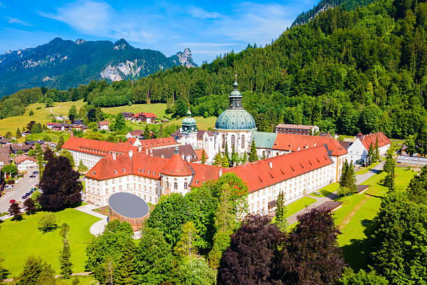istock Ettal Abbey aerial panoramic view, Germany 2231800980