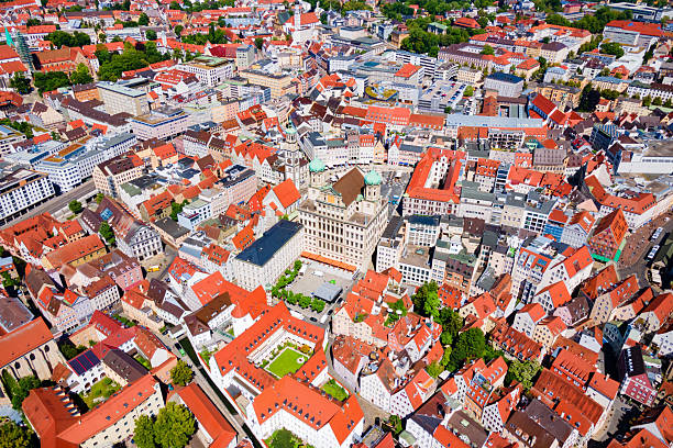 istock Augsburg old town aerial panoramic view 2231801018