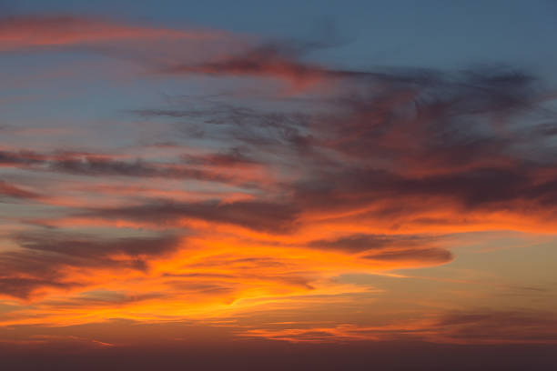 Beautiful red and orange sunset