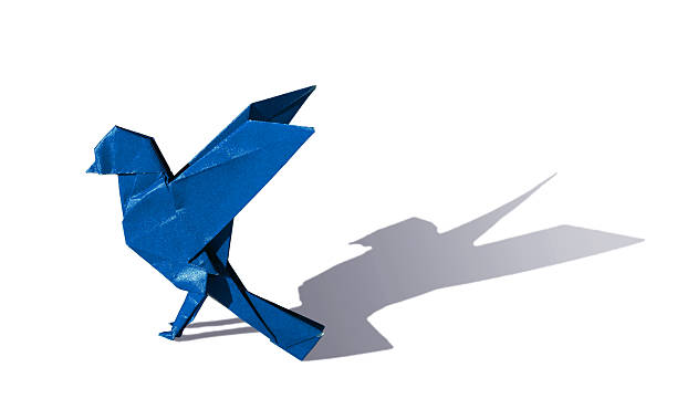 istock Blue,Origami,Bird,Robin,Isolated,On,White 2231806141