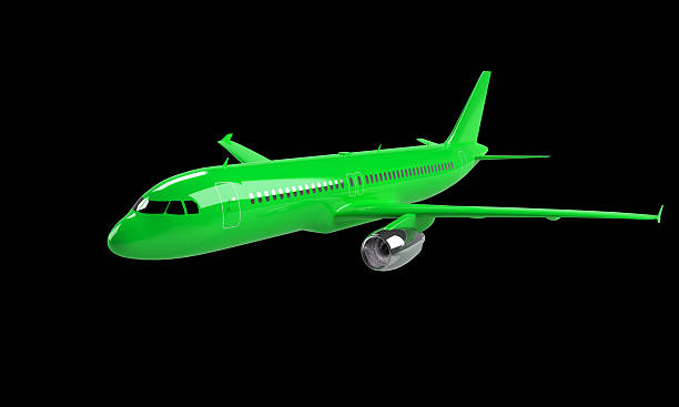istock Green,Airplane,Isolated,On,Black 2231806512