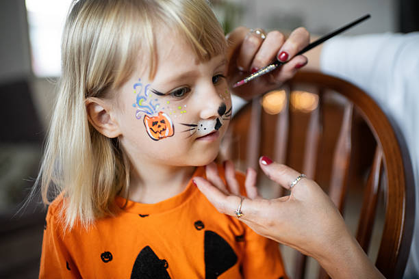 istock Happy little girl getting ready for Halloween 2231807532