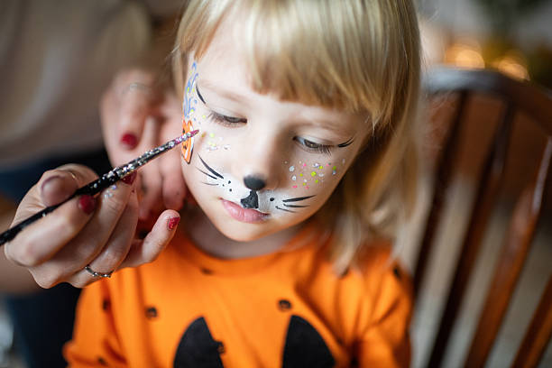 istock Happy little girl getting ready for Halloween 2231807558
