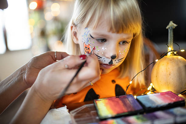 istock Happy little girl getting ready for Halloween 2231807565