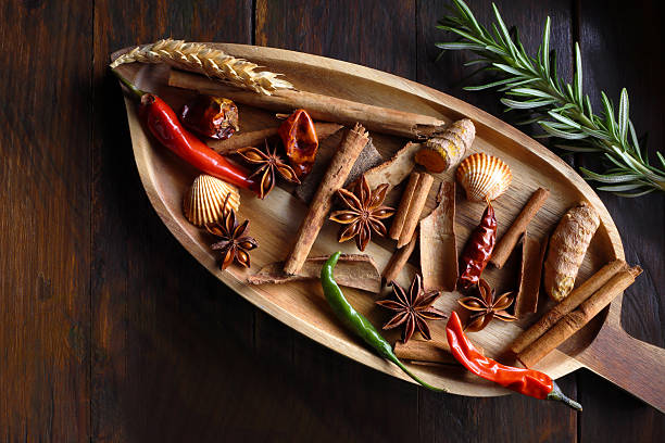 Herbs and Spices on a cheese platter