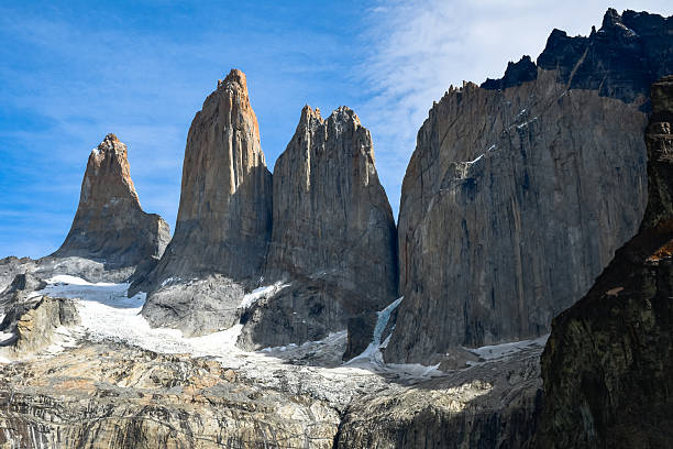 Dirt road leading into the Martial Glacier near Ushuaia, the southernmost city in the world, located in Tierra del Fuego, Argentina, showcasing the stunning natural beauty of Patagonia.\n\nThe title of the \