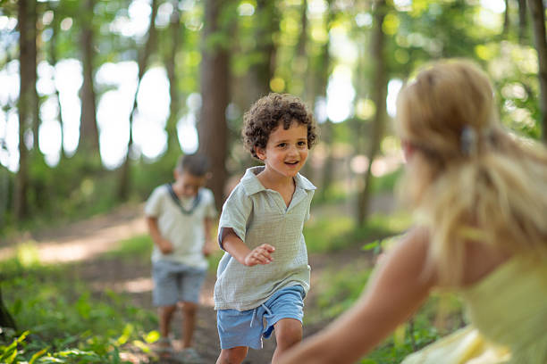 istock Happy little boy running to his mother. 2231831474