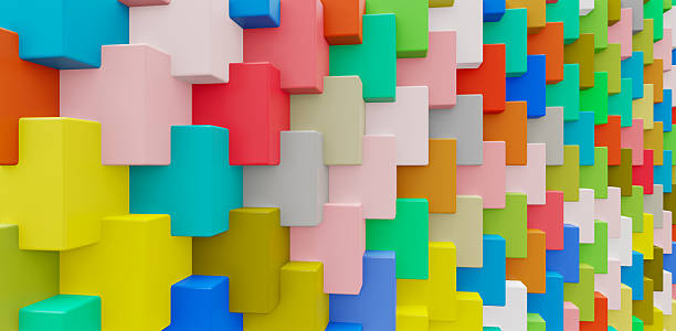 istock Abstract background tetris colored shape wallpaper 2231851954