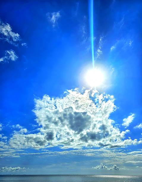 Summer sky and cloud background material