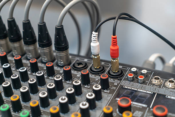 istock Audio Mixer with Cables and Connectors 2231855605