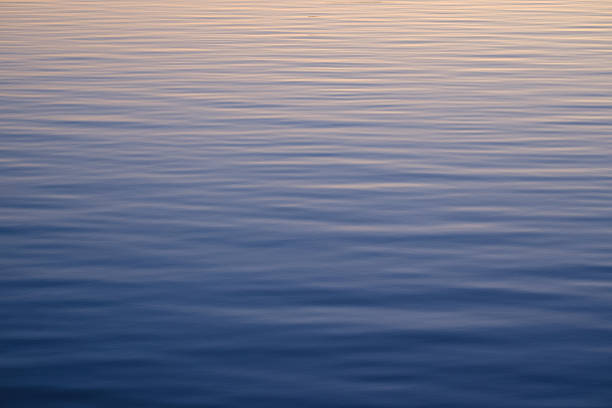 Background Texture Of Ripples In A Lake Or River Or Loch At Dusk