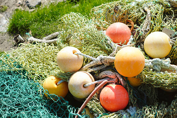istock Fishing nets and buoys 2231888107