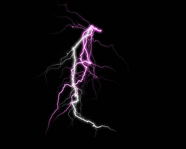 istock Powerful white and purple lightning illuminates the night, showcasing a dramatic electrical discharge. 2231895506