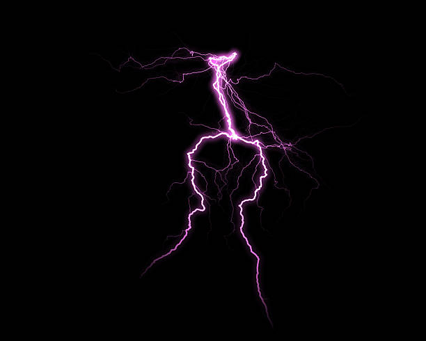 istock A powerful, luminous purple lightning bolt illuminates the dark, creating a striking visual of electrical discharge and raw energy. 2231895977