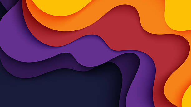 istock Abstract waves in vibrant colors create a dynamic and modern background 2231897576