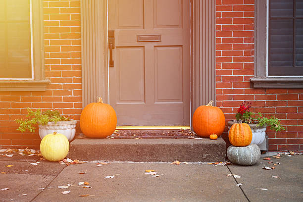 istock Porch Pumpkin decoration 2231898570