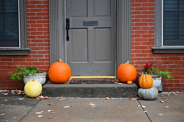 istock Porch Pumpkin decoration 2231898571