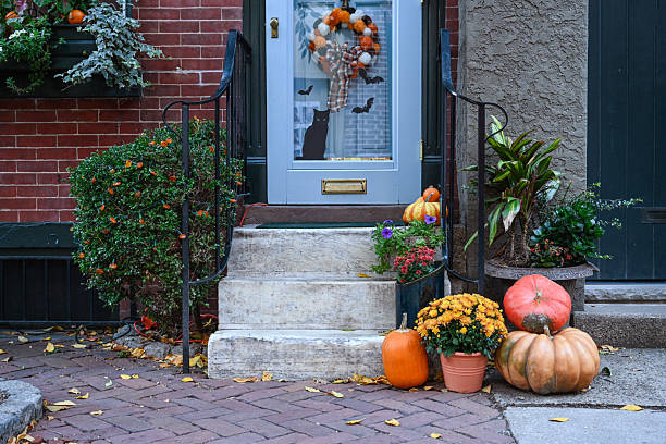 istock Porch Pumpkin decoration 2231898610