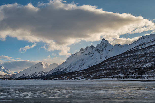 istock Tromso Norway, winter landscape mountain at Lakselvbukt 2231903988