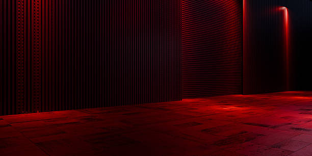 istock Sci Fi Underground Tunnel With Lights Reflecting on Concrete Structure Interior Corridor Cyberpunk Futuristic Tech Space Look 3D Rendering 2231918898