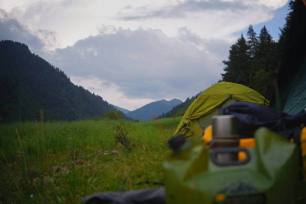 Camping in Niba Village. Located in Zhuoni County, Gannan Tibetan Autonomous Prefecture, Gansu Province, this Tibetan village is renowned for its unique natural scenery and profound Tibetan culture. Hidden amidst towering mountains, the village is known as \